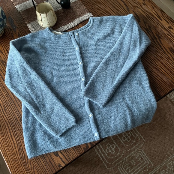 Sezane Sweaters - Gaspard Cardigan - Sezane - Vintage Blue